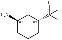 trans-3-Trifluoromethyl-cyclohexylamine 结构式