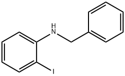 Benzenemethanamine, N-(2-iodophenyl)- 结构式