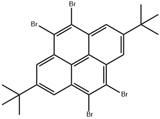 Pyrene, 4,5,9,10-tetrabromo-2,7-bis(1,1-dimethylethyl)- 结构式