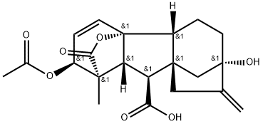 GIBBERELLIN A3 3-ACETATE 结构式