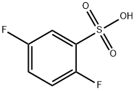 2,5-difluorobenzene-1-sulfonic acid 结构式