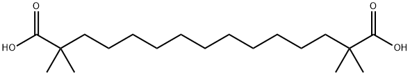 2,2,14,14-四甲基十五烷二酸 结构式