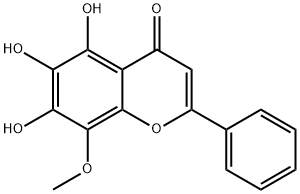 6-羟基汉黄芩素 结构式
