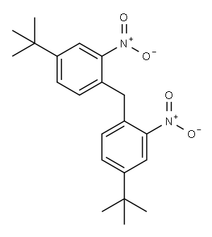 Benzene, 1,1'-methylenebis[4-(1,1-dimethylethyl)-2-nitro- 结构式