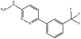 Pyridazine, 3-hydrazinyl-6-[3-(trifluoromethyl)phenyl]- 结构式