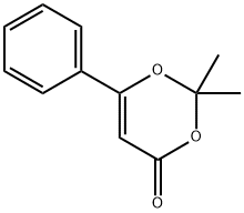 4H-1,3-Dioxin-4-one, 2,2-dimethyl-6-phenyl- 结构式