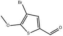 4-溴-5-甲氧基噻吩-2-甲醛 结构式