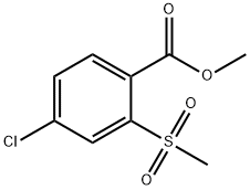 Methyl 4-chloro-2-methanesulfonylbenzoate 结构式