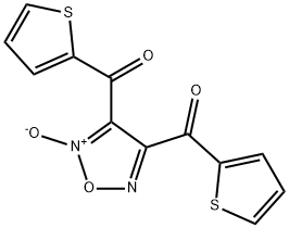 [5-oxido-4-(thiophene-2-carbonyl)-1,2,5-oxadiazol-5-ium-3-yl]-thiophen-2-ylmethanone 结构式