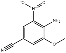 Benzonitrile, 4-amino-3-methoxy-5-nitro- 结构式