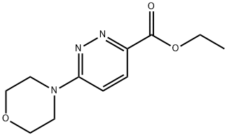 3-Pyridazinecarboxylic acid, 6-(4-morpholinyl)-, ethyl ester 结构式