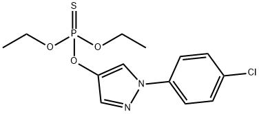 DIETHYL[1-(4-CHLOROPHENYL)-PYRAZOL-4-YL]PHOSPHOROTHIOATE 结构式