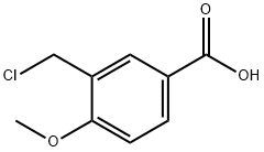 Benzoic acid, 3-(chloromethyl)-4-methoxy- 结构式