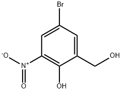 Benzenemethanol, 5-bromo-2-hydroxy-3-nitro- 结构式