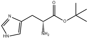 (R)-叔-丁基 2-氨基-3-(1H-咪唑-4-基)丙酯 结构式