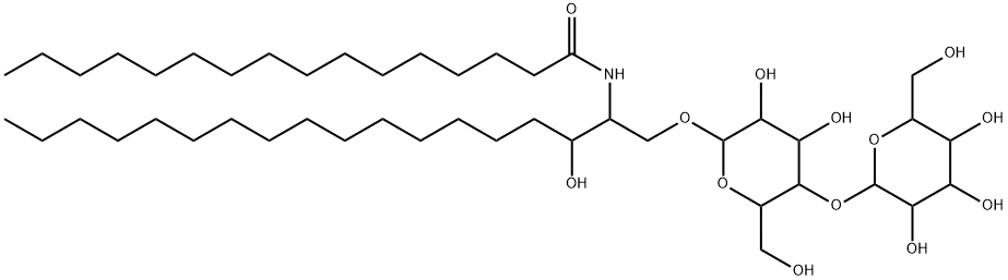 N-PALMITOYL-DL-DIHYDRO-LACTOCEREBROSIDE) 结构式