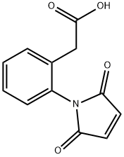 Benzeneacetic acid, 2-(2,5-dihydro-2,5-dioxo-1H-pyrrol-1-yl)- 结构式
