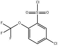 5-氯-2-(三氟甲氧基)苯-1-磺酰氯 结构式