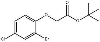 Acetic acid, 2-(2-bromo-4-chlorophenoxy)-, 1,1-dimethylethyl ester 结构式