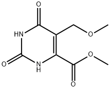 6-methoxycarbonyl-5-methoxymethyluracil 结构式