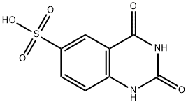 2,4-二氧-1,2,3,4-四氢喹唑啉-6-磺酸 结构式