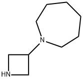 1-(氮杂环丁烷-3-基)氮杂环庚烷 结构式