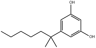 5-(1,1-二甲基己基)间苯二酚 结构式