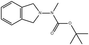 Carbamic acid, N-(1,3-dihydro-2H-isoindol-2-yl)-N-methyl-, 1,1-dimethylethyl ester 结构式