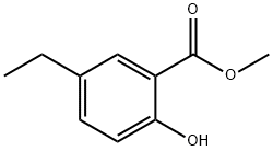 5-乙基-2-羟基苯甲酸甲酯 结构式