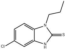 5-氯-1-丙基-1H-1,3-苯并二唑-2-硫醇 结构式