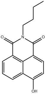 1H-BENZ[DE]ISOQUINOLINE-1,3(2H)-DIONE, 2-BUTYL-6-HYDROXY- 结构式