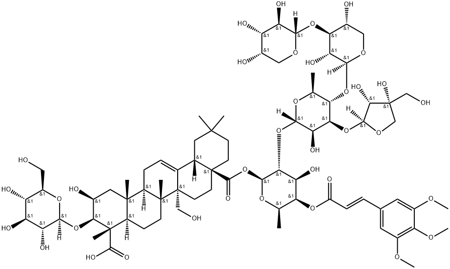 远志皂苷 F 结构式