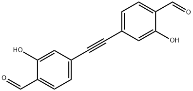 Benzaldehyde, 4,?4'-?(1,?2-?ethynediyl)?bis[2-?hydroxy- 结构式