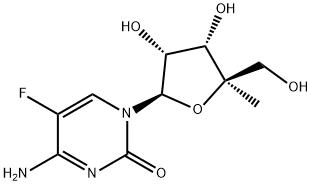 5-氟-4'-C-甲基胞苷 结构式