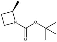 (R)-2-甲基氮杂环丁烷-1-羧酸叔丁酯 结构式