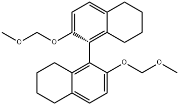 (1R)-5,5',6,6',7,7',8,8'-八氢-2,2'-双(甲氧甲氧基)-1,1'-联萘 结构式