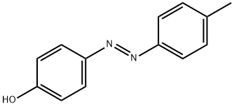 (E)-4-(对甲苯基二氮烯基)苯酚 结构式