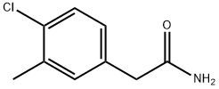2-(4-氯-3-甲基苯基)乙酰胺 结构式