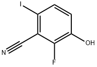 2-fluoro-3-hydroxy-6-iodobenzonitrile 结构式