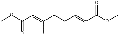 2,6-Octadienedioic acid, 2,6-dimethyl-, dimethyl ester, (E,E)- (9CI) 结构式