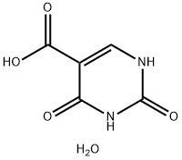 2,4-DIHYDROXYPYRIMIDINE-5-CARBOXYLIC ACID, HYDRATE 结构式