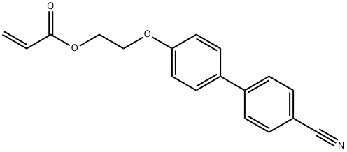 2-PROPENOIC ACID, 2-[(4'-CYANO[1,1'-BIPHENYL]-4-YL)OXY]ETHYL ESTER 结构式