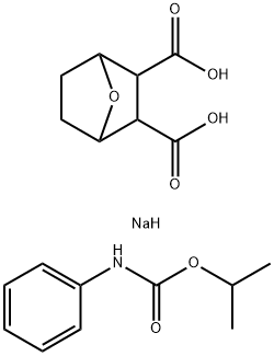 7-OXABICYCLO(2.2.1)HEPTANE-2,3DICARBOXYLIC ACID, DISODIUM SALT, mixture with 1-METHYLETHYL PHENYLCARBAMATE 结构式