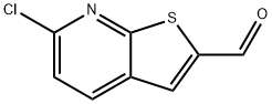 6-氯噻吩并[2,3-B]吡啶-2-甲醛 结构式