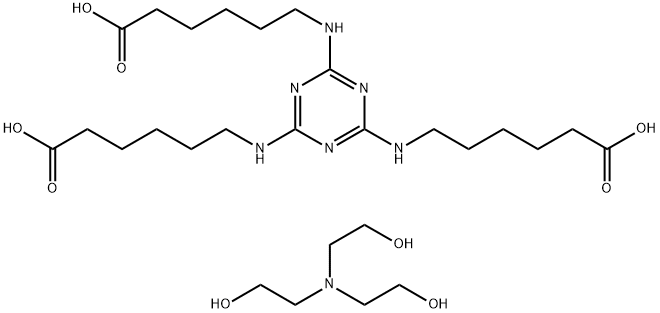三嗪聚羧酸三乙醇胺盐 结构式