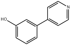 3-(吡啶-4-基)苯酚 结构式