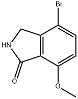 4-溴-7-甲氧基异吲哚-1-酮 结构式