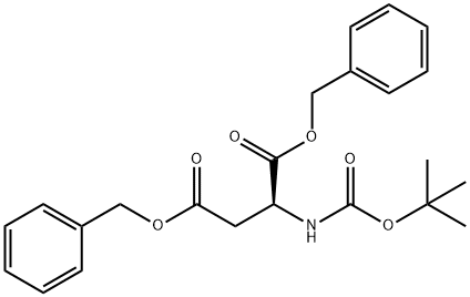 BOC-L-天冬氨酸双苄酯 结构式