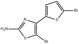 2-Thiazolamine, 5-bromo-4-(5-bromo-2-thienyl)- 结构式