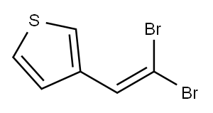 Thiophene, 3-(2,2-dibromoethenyl)- 结构式
